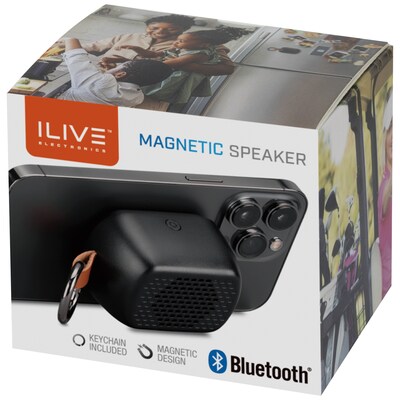 ILIVE Magnetic Speaker, Black