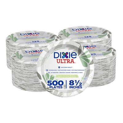 Dixie Ultra Pathways 8.5 Paper Plates, Multicolor, 500/Carton (SXP9PATH)