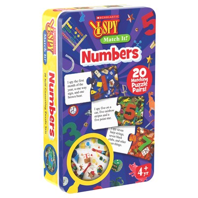 Scholastic 20-Piece I Spy Match It! Numbers (LJI301142)