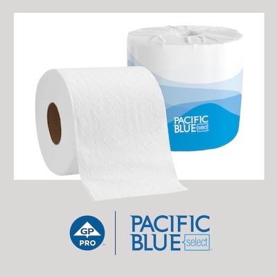Pacific Blue Select Embossed Toilet Paper by GP PRO, 2-Ply White, 550 Sheets/Roll, 40 Rolls/Case (18240/01)