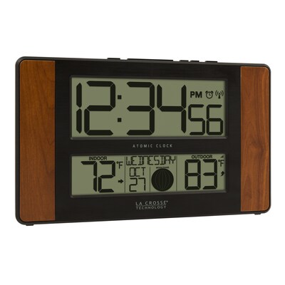 La Crosse Technology Atomic Wall/Table Clock, 6.61" x 11.1" x 1.14" (513-1417CH-INT)