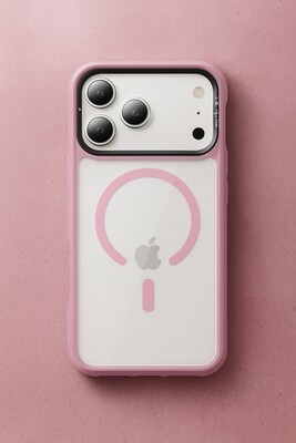 SaharaCase Raider Series MagSafe Phone Case for iPhone 17 Pro, Shock Absorbing, Desert Rose (CP00983)