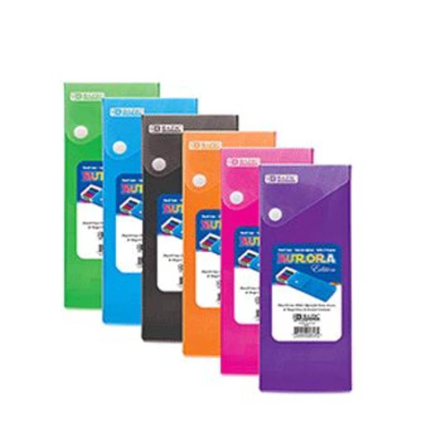 Translucent Slider Pencil Case Display, Assorted Colors, EACH