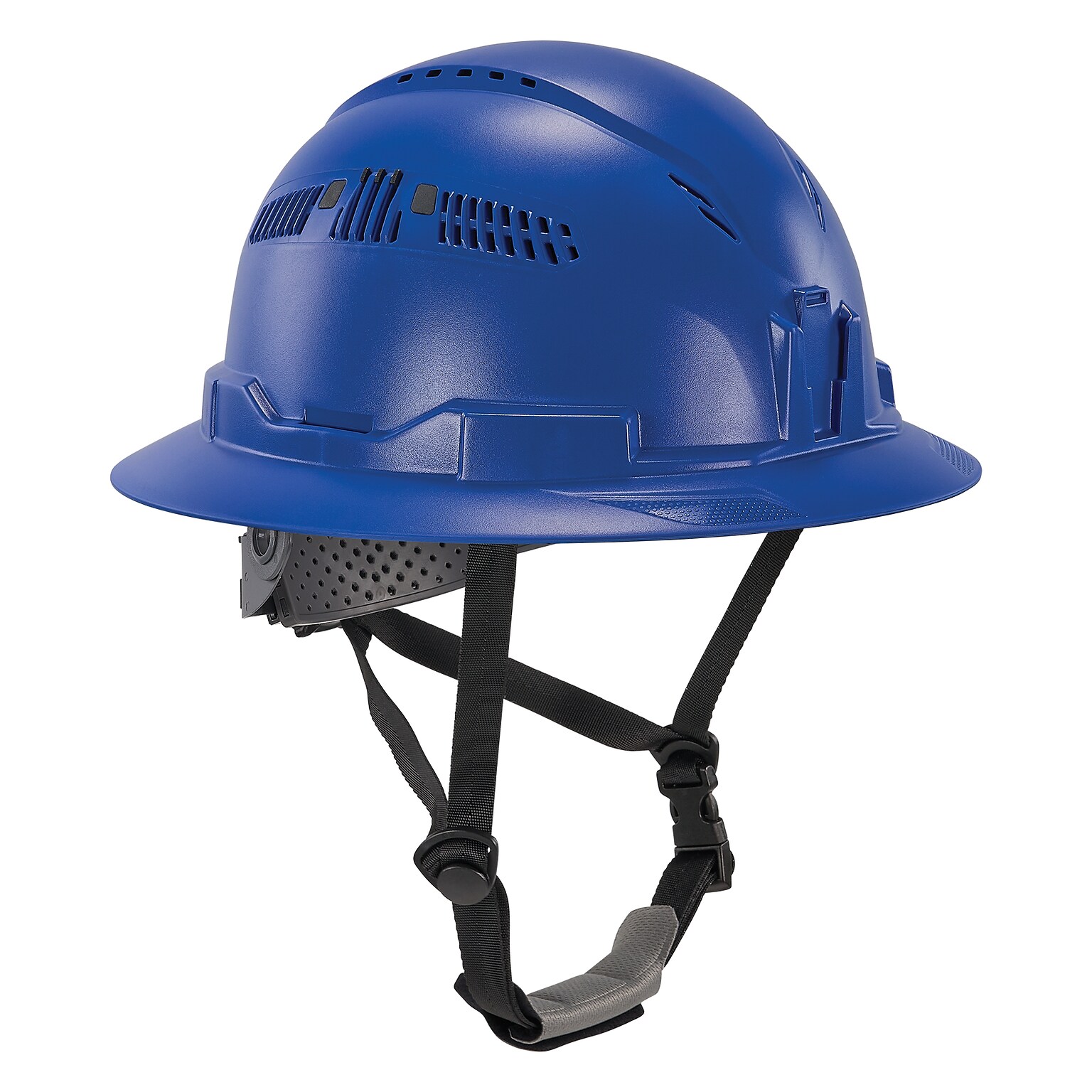 Ergodyne Skullerz 8964 PC-ABS Type II, Class C, 6-point Ratchet Suspension Full Brim Safety Helmet, Blue (60563)