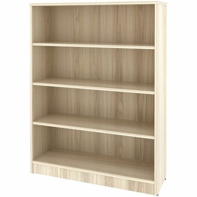 Lorell 47.74" 4-Shelf Bookcase with Adjustable-Shelves, Modern Elm Laminate (LLR66341)