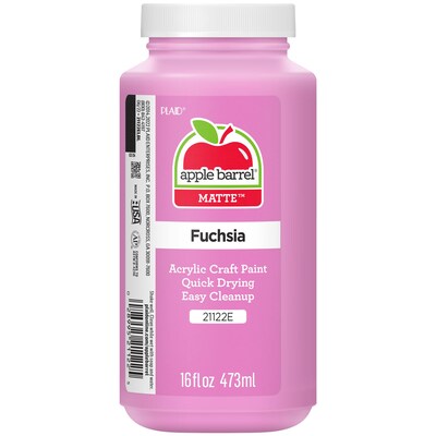 Apple Barrel Acrylic Paint Matte, 16oz., Fuchsia, 3/Pack (APP21122E-3)