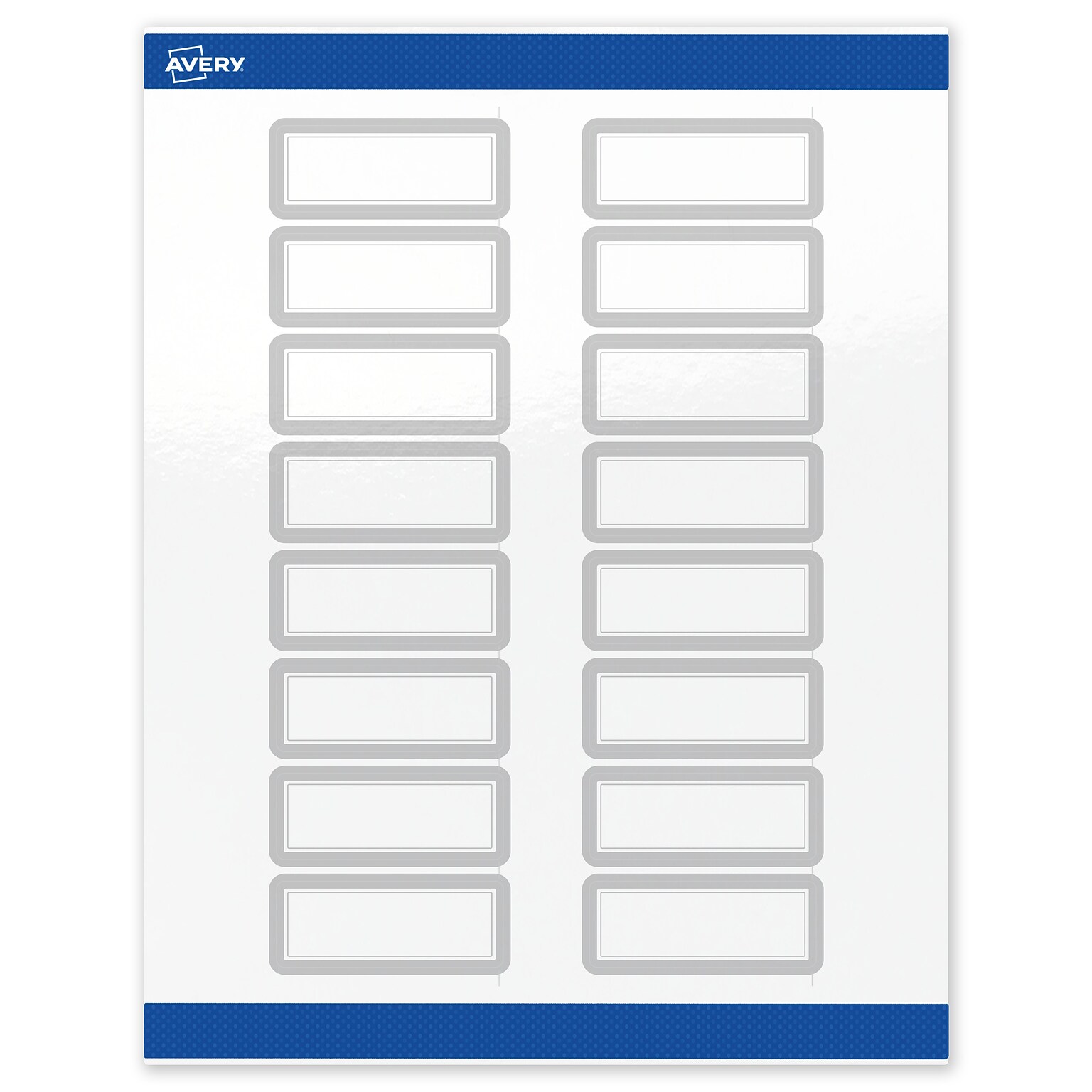 Avery Laser/Inkjet Rectangle Multipurpose Labels, 1 x 2-5/8, White, 40/Pack (S00-F36)