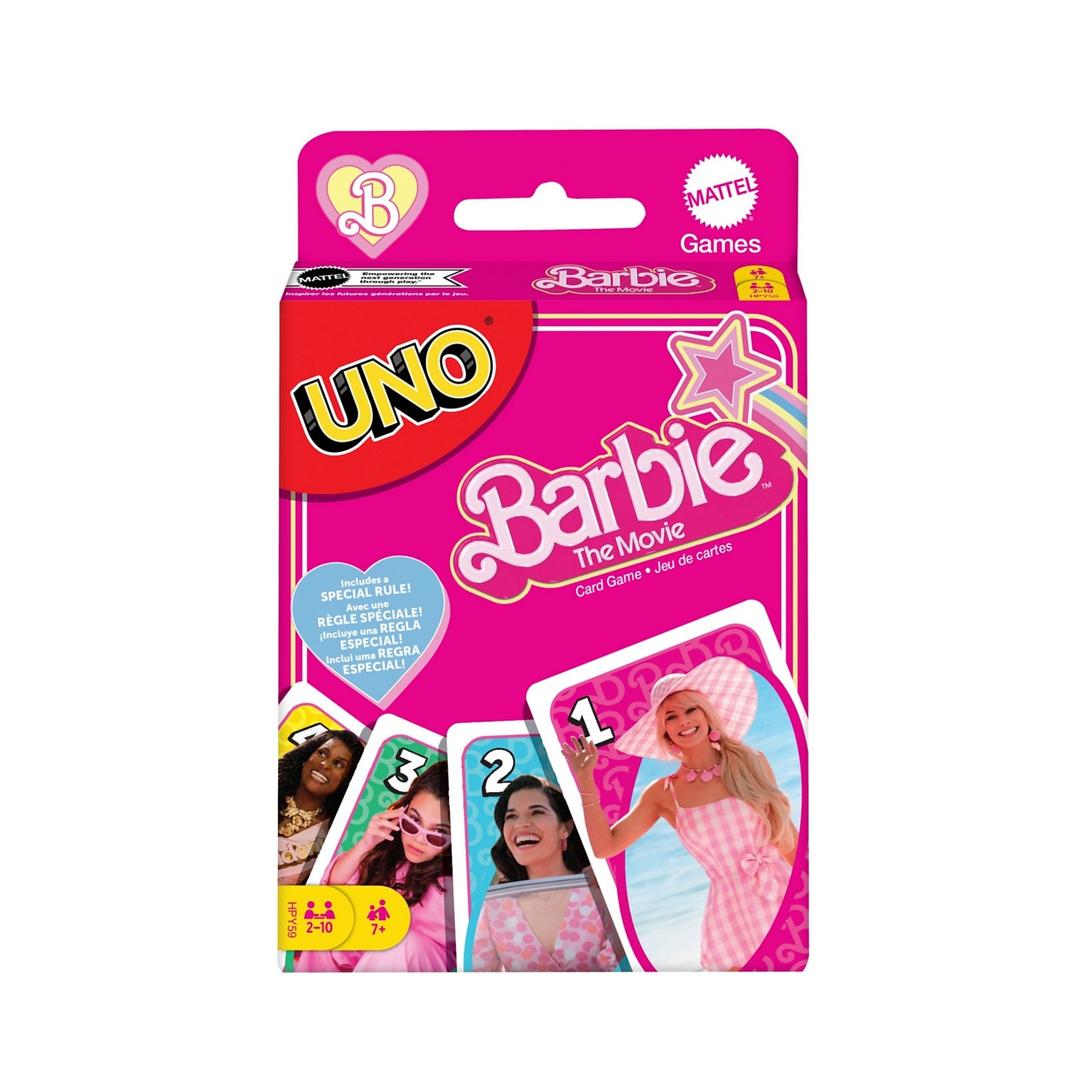Mattel ?UNO Barbie The Movie Card Game, 8/Pack (HPY59)
