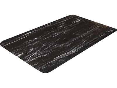 Crown Mats Workers-Delight Spiffy Vinyl Supreme Anti-Fatigue Mat, 24 x 36, Black (WV 1223BK)