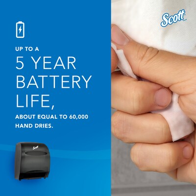Scott Essential Hardwound Paper Towel Dispenser, Black (48860)