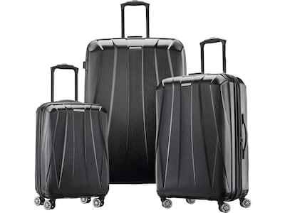 Samsonite Centric 2 Polycarbonate 3-Piece Luggage Set, Black (133080-1041)