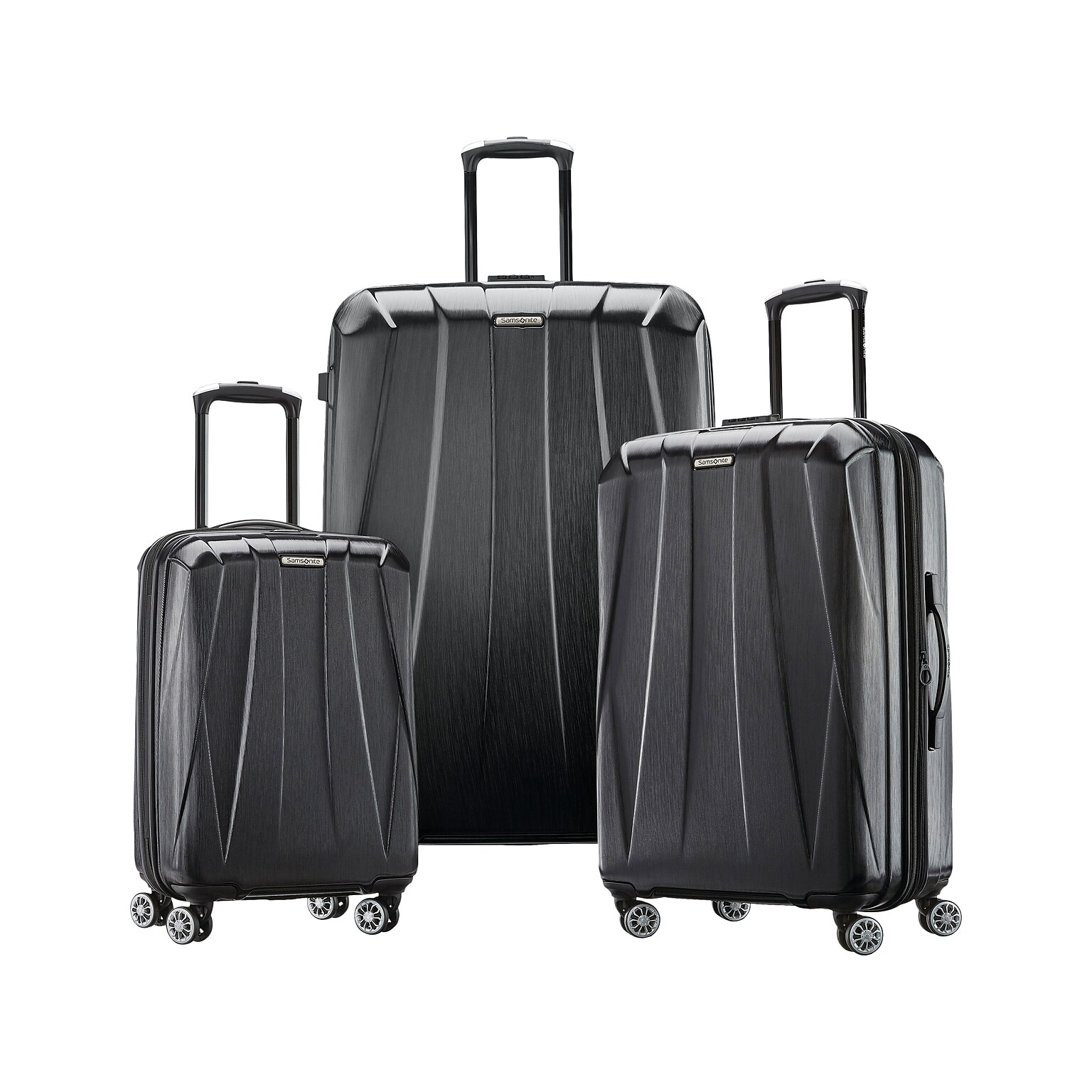 Samsonite Centric 2 Polycarbonate 3-Piece Luggage Set, Black (133080-1041)