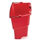 Rubbermaid Executive Series WaveBrake Plastic Dirty Water Bucket, 4.5-Gallon, Red (2064907)