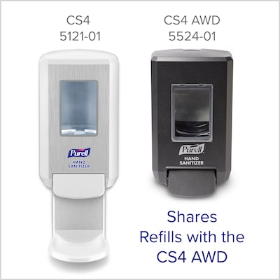 Purell CS4 Wall Mounted Hand Sanitizer Dispenser, White (5121-01)