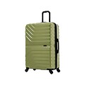 InUSA Aurum Polycarbonate/ABS Large Suitcase, Green (IUAUR00L-GRN)