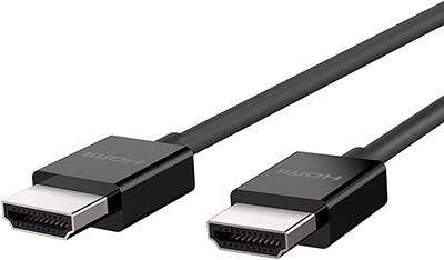 Belkin 6.6 Ultra High Speed HDMI Cable, HDMI Male/HDMI Male, Black (AV10175BT2M-BLK)