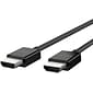 Belkin 6.6' Ultra High Speed HDMI Cable, HDMI Male/HDMI Male, Black (AV10175BT2M-BLK)