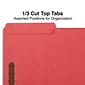 Quill Brand®  1/3-Cut Assorted 2-Fastener Folders, Legal, Red, 50/Box (7358RD)