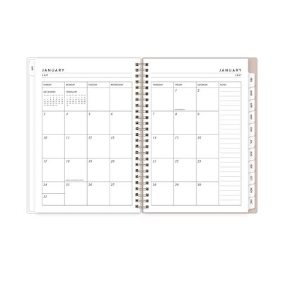 2027 Blue Sky Bespoke Letterpress Pears & Bluebirds 5.875" x 8.625" Calendar Year Weekly & Monthly Standard Planner