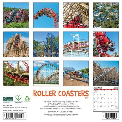 2027 Willow Creek Multi 12 x 12 Monthly Wall Calendar, Assorted Colors (62081)