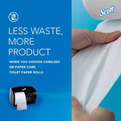 Scott Essential Coreless Toilet Paper Dispenser, Black (09604)