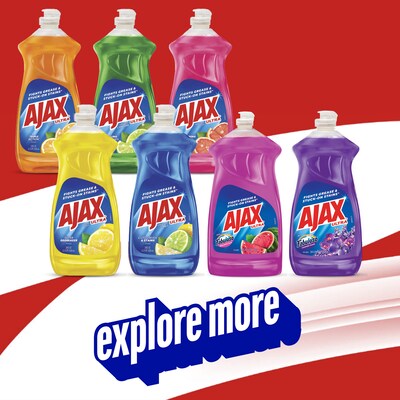 Ajax Ultra Super Degreaser Dish Soap, Lemon Scent, 52 fl oz., CT/6 (149861CT)
