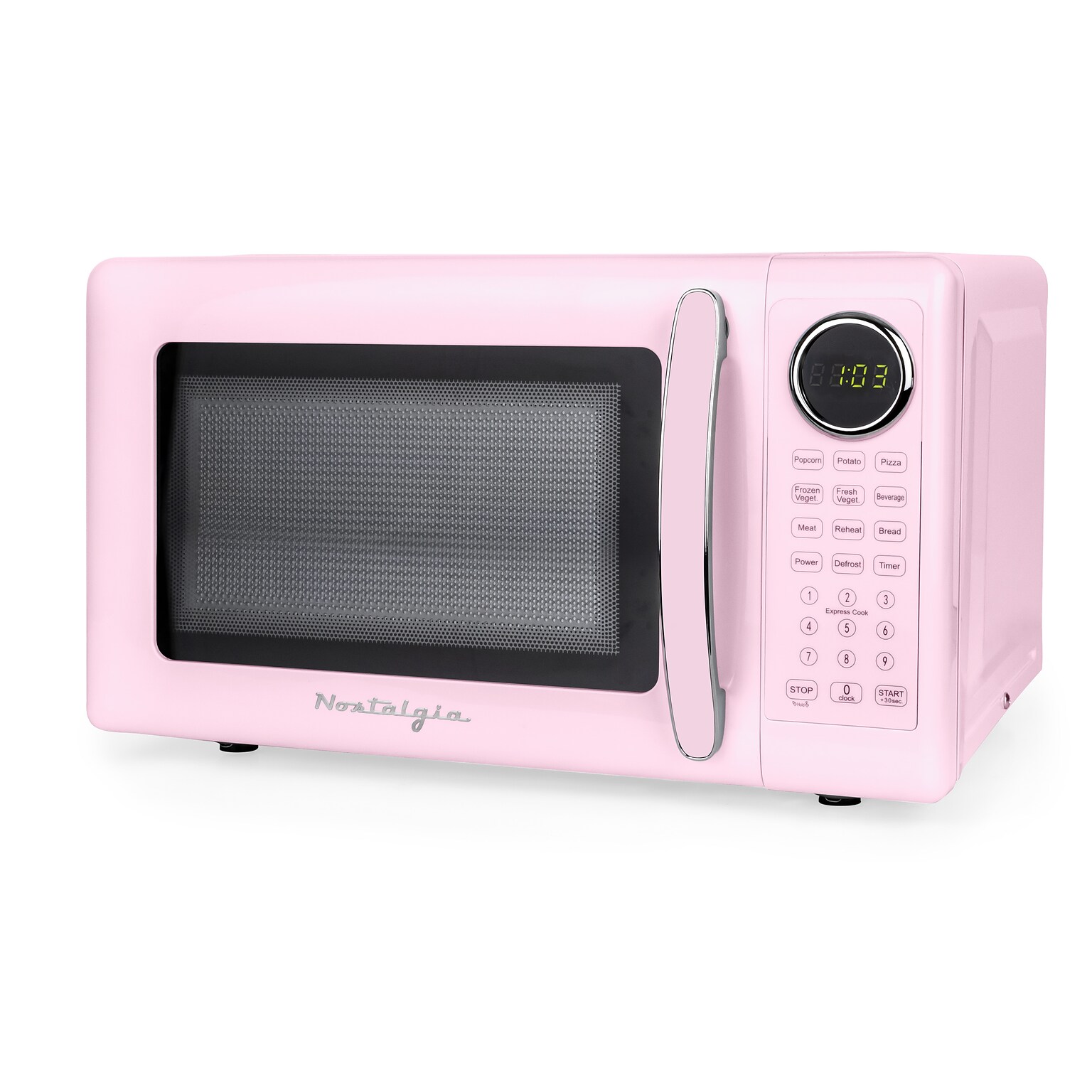 Nostalgia Retro 0.7 cu. ft. Countertop Microwave, Pink (NRMOPMSW7PK6A)