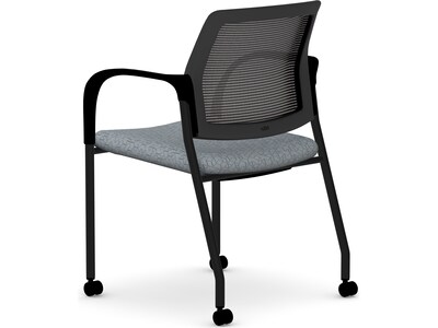 HON Ignition Fabric/Mesh Multipurpose Stacking Chair, Basalt/Black (HIGS6.F.H.IM.APX25.T)