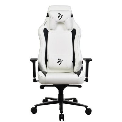 Arozzi Vernazza XL SoftPU Faux Leather Ergonomic Racing Gaming Chair, White (VERNAZZA-XL-SPU-WT)