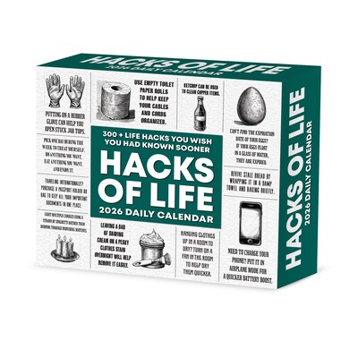 2026 Willow Creek Hacks of Life 6.2" x 5.4" Day-to-Day Calendar (54215)