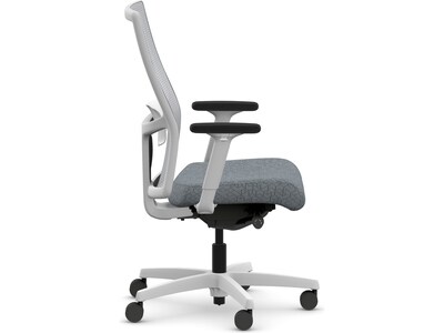 HON Ignition 2.0 Fabric/Mesh Swivel Task Chair, Basalt/Designer White (HIWMMKD.Y2.A.H.IF.APX25.DW.SB.DWX)