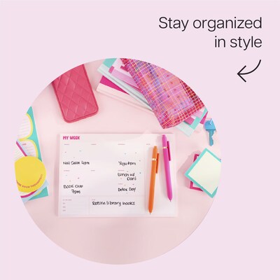 Post-it Weekly Calendar Notes, 9.9" x 6.9", 50 Sheet/Pad (SPE-CAL-1)