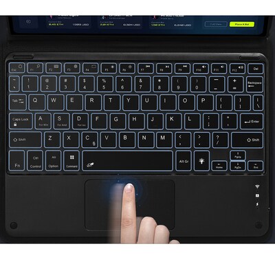 SaharaCase Keyboard Folio Case for Samsung Galaxy Tab S6 Lite (2020-2024), Black (TB00261)