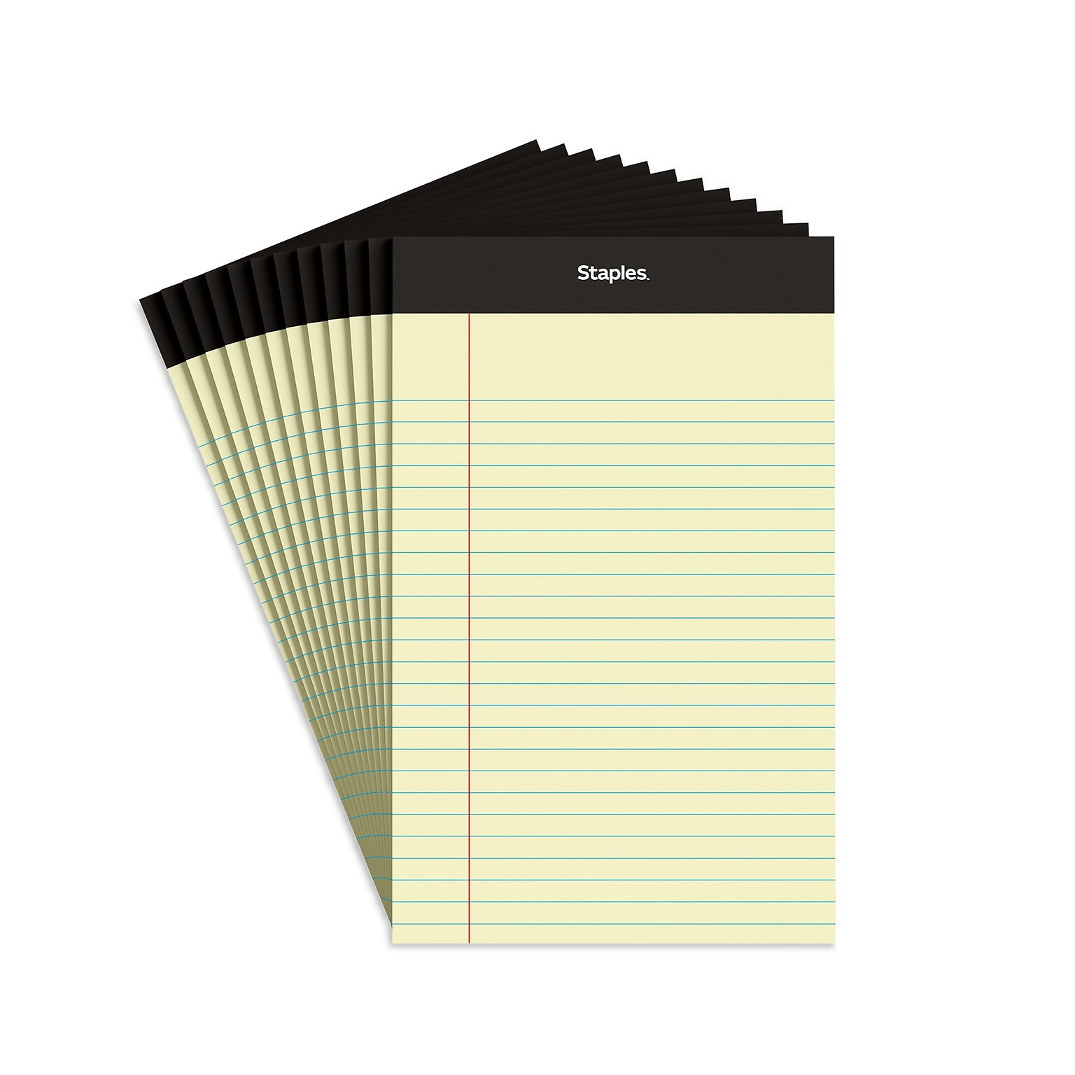 5 x 8 Narrow Ruled Notepads, Canary, 50 Sheets/Pad, 12 Pads/Pack (ST57298)