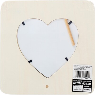 Plaid Value Frame, Heart, 7.5" x 7.5", 12/Pack (PDE97542-12)