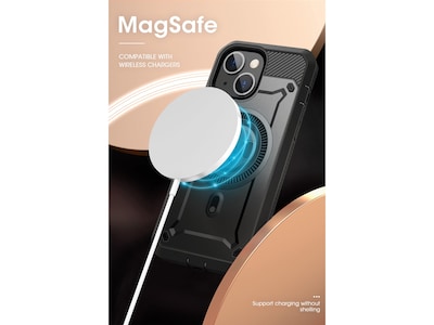 SUPCASE Unicorn Beetle PRO MAG Rugged Case for iPhone 15, Black (SUP-iPhone2023-6.1-MagPro-SP-Black)