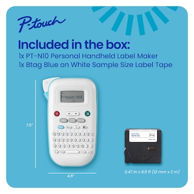 Brother P-touch Personal Handheld Thermal Label Maker (PT-N10)