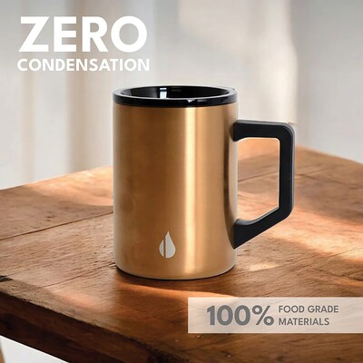 Elemental Summit Stainless Steel Travel Mug, 16 oz., Teakwood (EMLEM16WD1)