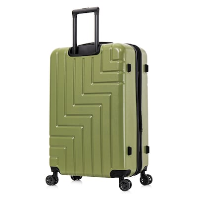 DUKAP Zahav 3-Piece Hardside Spinner Luggage Set, TSA Checkpoint Friendly, Green (DKZAHSML-GRN)