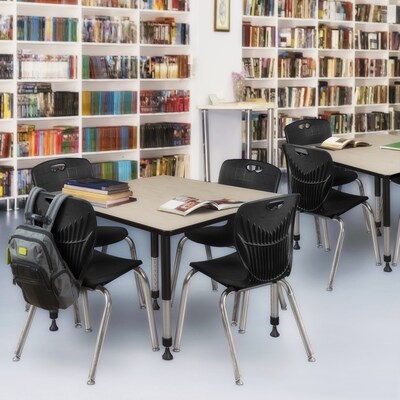 Regency Kee Adjustable Square Activity Table, 23 x 48, Height Adjustable, Maple (TB4848PLAPBK)