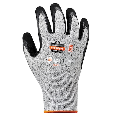 Ergodyne ProFlex 7031 Nitrile Coated Cut-Resistant Gloves, XXL, A3 Cut Level, Gray, 144 Pairs (17886