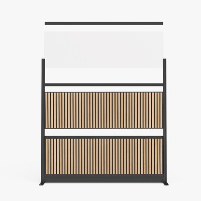 Luxor Grove Series Modular Wall Room Divider System, 70" x 70" (MW-7070-WAB)