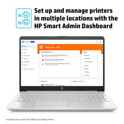HP LaserJet Pro MFP 4101fdne Black & White Printer, HP+ Smart Office, Fax, bonus 3 months Instant Ink (2Z618E#BGJ)