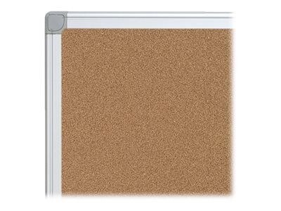 Bi-Office Earth-it Maya Cork Bulletin Board, Aluminum Frame, 6 x 4 (CA271790)