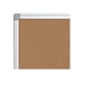 Bi-Office Earth-it Maya Cork Bulletin Board, Aluminum Frame, 6' x 4' (CA271790)