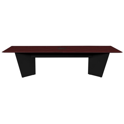 Regency Array 120"W x 48"D Conference Table with Grommet, Mahogany/Black (ACT12048MHBK)