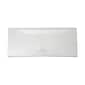 JAM Paper® Tuck Portfolio Pencil Case, #10, 4 1/8 x 9 1/2, Clear Frost, Sold Individually (350619)
