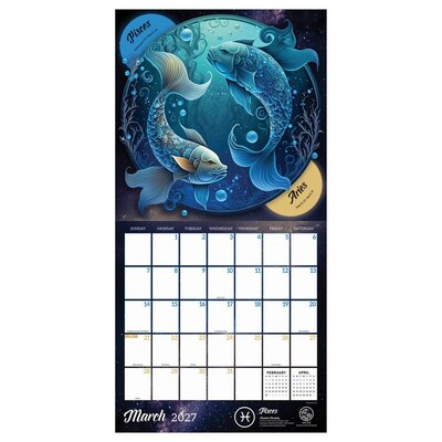 2027 TF Publishing Astrology 12 x 12 Monthly Wall Calendar, Multicolored (27-1132)