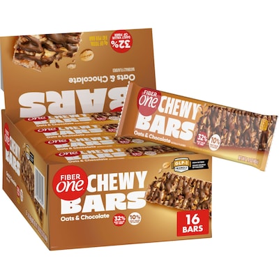 Fiber One Chewy Oats & Chocolate Granola Bar, 1.4 oz., 16 Bars/Box (GEM14562)
