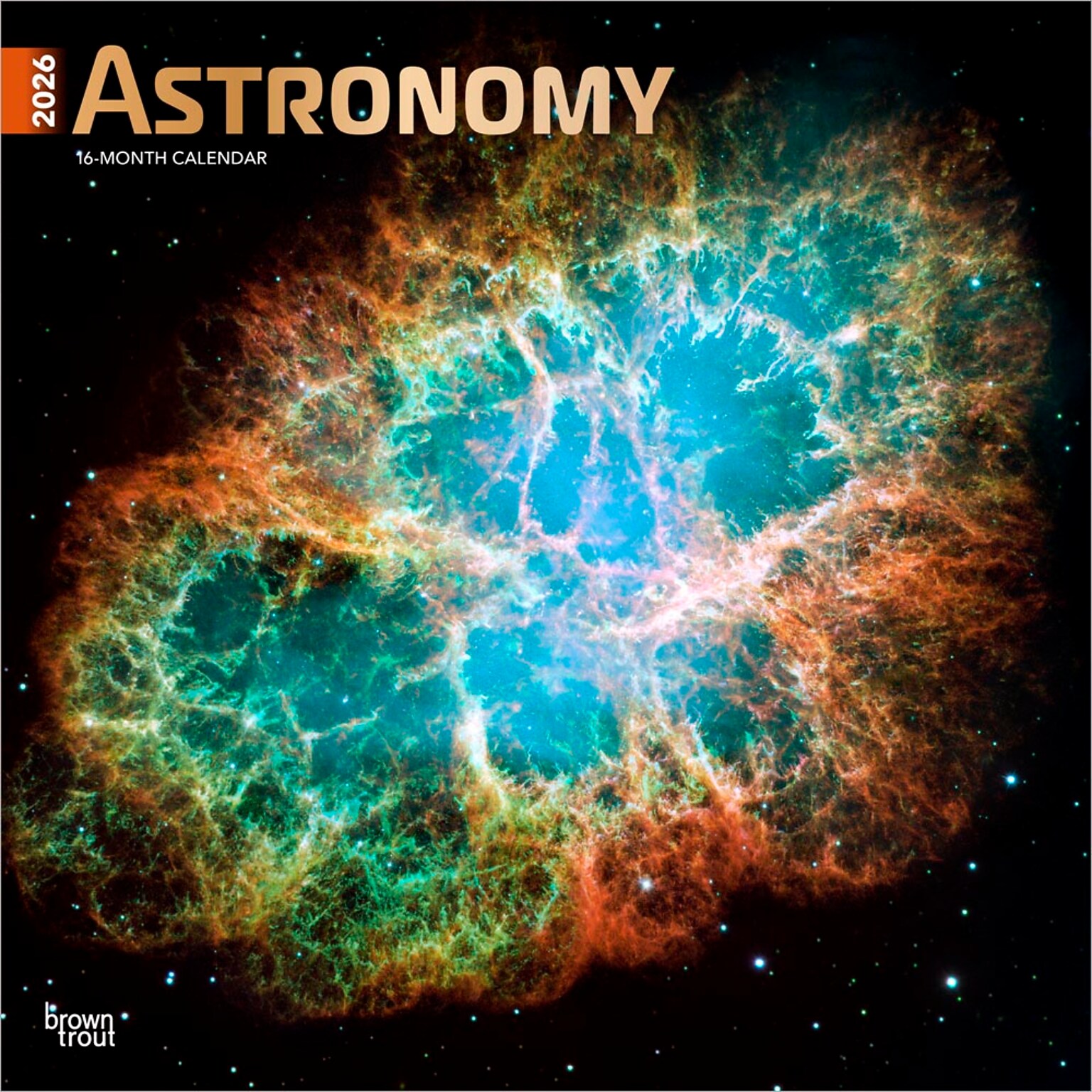 2026 BrownTrout Astronomy 12 x 12 Monthly Wall Calendar (9798330702169)